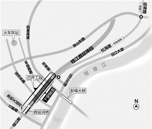 杭州钱江新城去下沙 2年后要多一条新通道