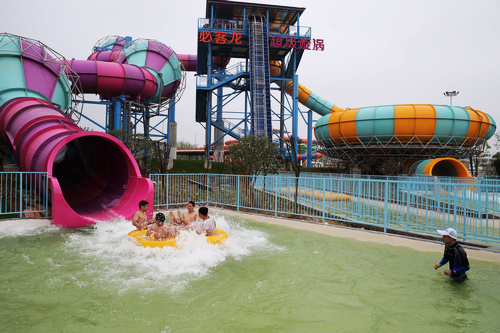 亚洲占地面积最大的水上乐园,在浙江安吉落成