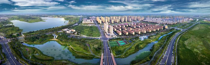 2013年，合肥经开区“北上”二次创业，启动新桥科技创新示范区建设。合肥经开区党政办供图