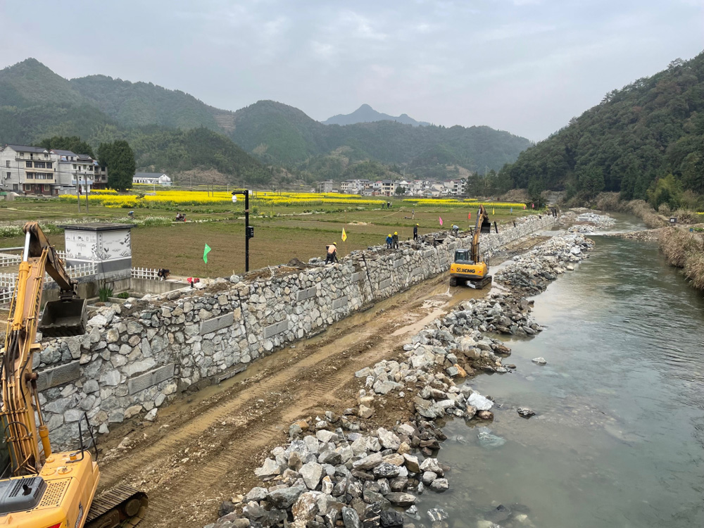 淳安县中小流域治理工程正稳步进行。杭州市林水局供图