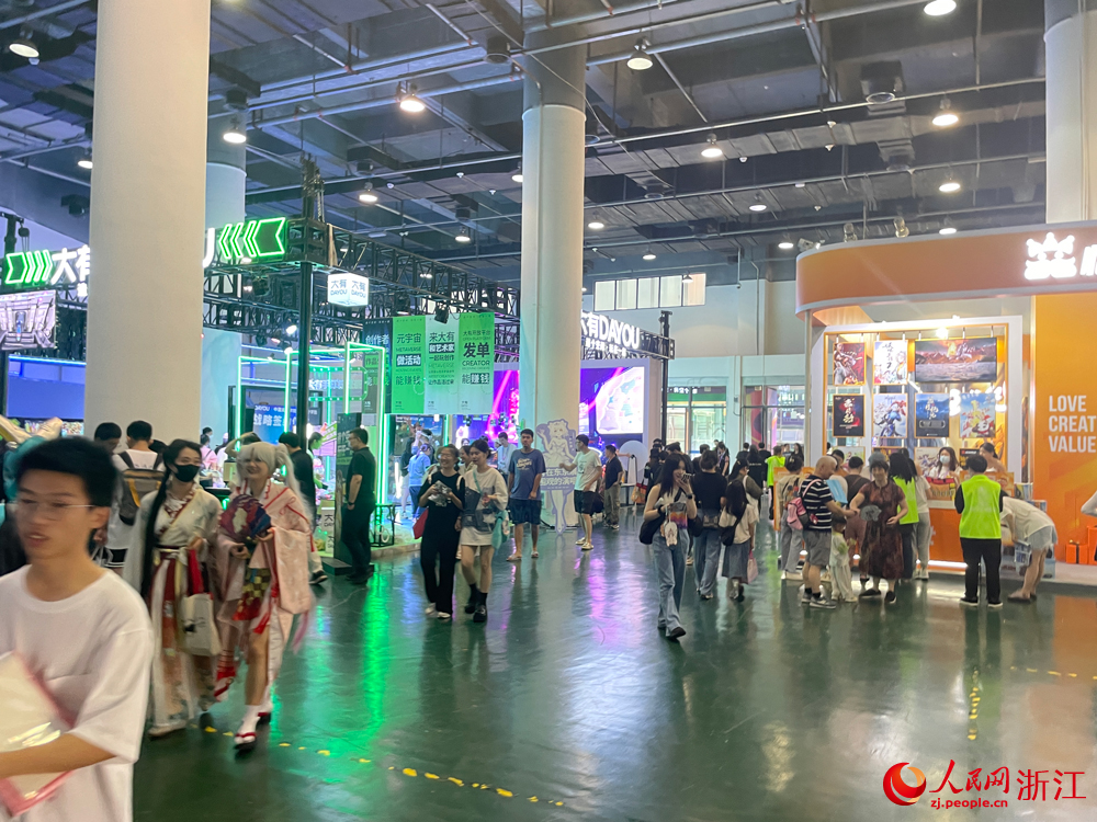 第十九届中国国际动漫节现场。人民网 秦铭泽摄