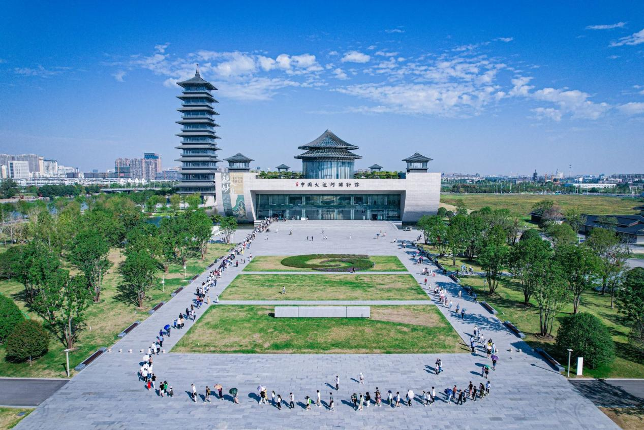 揚州中國大運河博物館成了游客追捧的“網紅館”。 揚州市委網信辦供圖