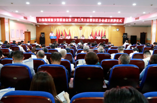 赋能聚力基层治理 钱塘区白杨街道新乡贤联谊会社区分会成立