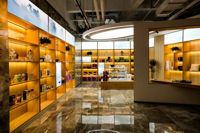 農產品展區。青山湖科技城管委會供圖