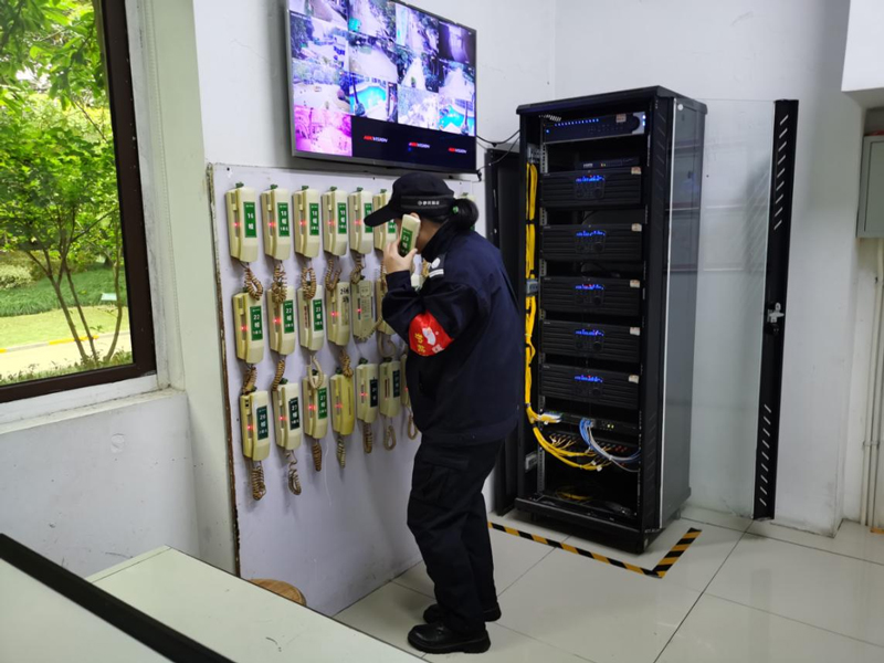 应急救援演练现场。白洋街道供图