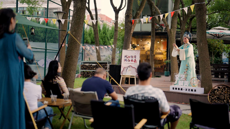 星橋街道“戲韻傳情 潮向未來”戲曲周系列活動現場。星橋街道供圖