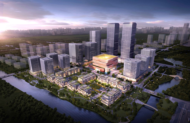 广西六堡茶城市茶仓建成效果图。浙江大学创新创业研究院供图