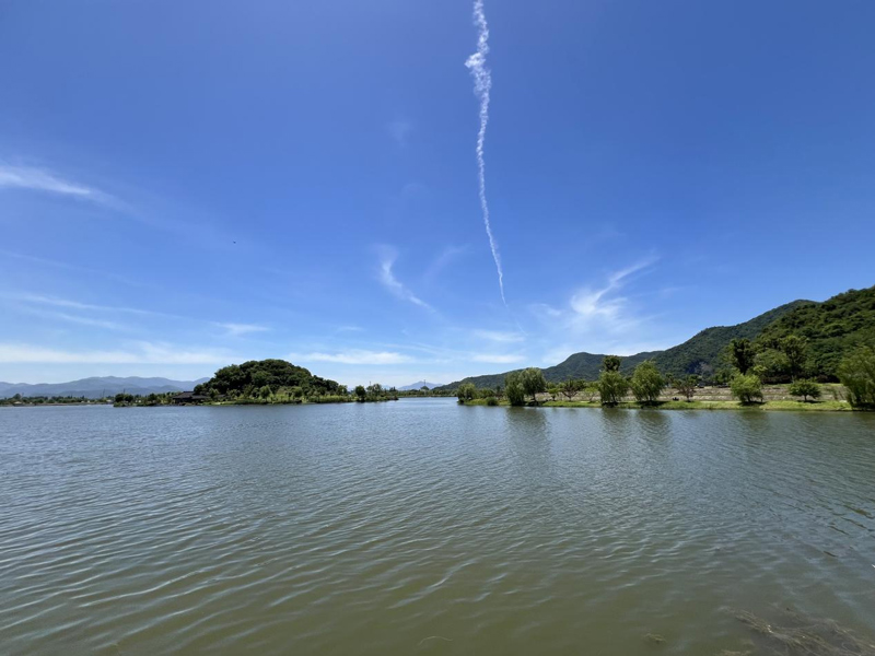 铜鉴湖湖面。禹阳摄