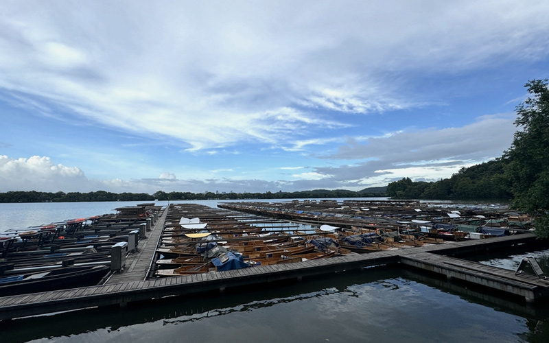 杭州：受台风“格美”影响 西湖游船暂停开放