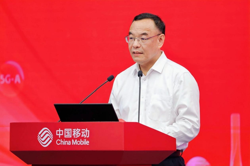 浙江移动总经理杨剑宇在会上致辞,表示将大力实施“四新”赋能行动。中国移动浙江公司供图