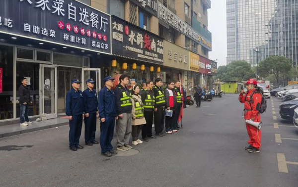 石桥街道应急消防管理站开展燃气爆炸应急演练