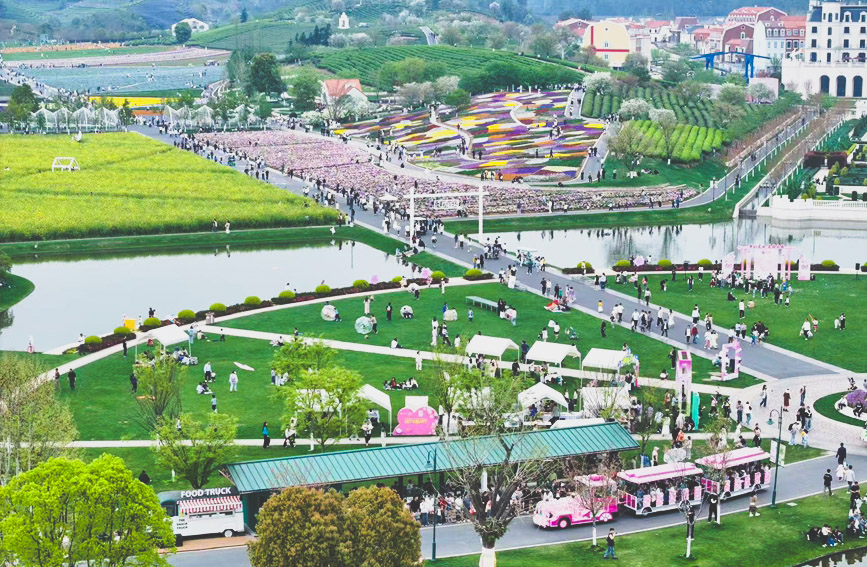 浙江省武义县花田美地景区。武义县委宣传部供图
