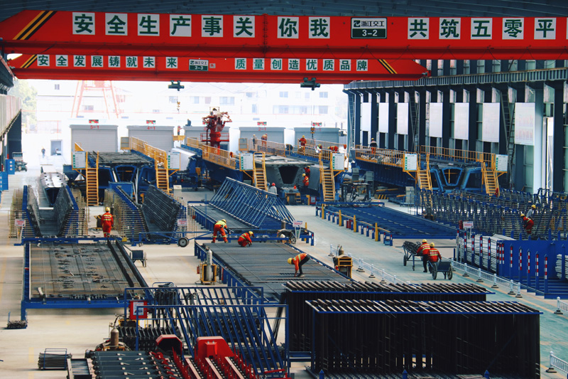 項目建設不停歇。浙交建設供圖