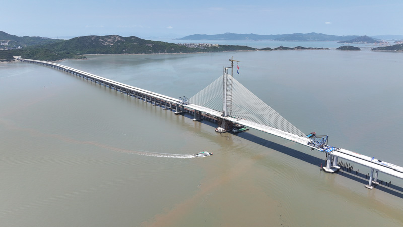 洞头峡跨海特大桥。苏巧将摄