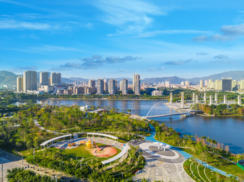 中心湖公園。蒼南縣水利局供圖