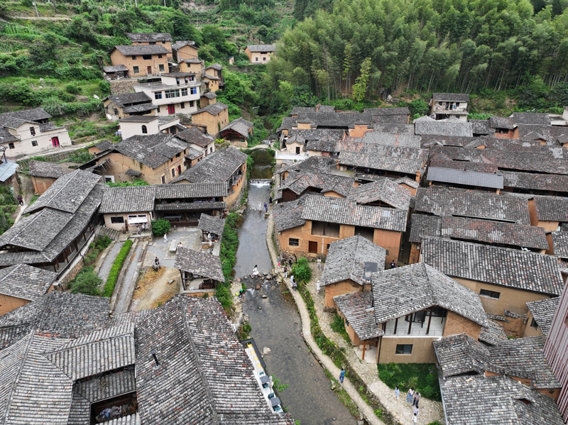 鬆陽縣三都鄉鬆庄村。葉夢雨攝