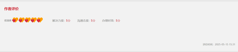 网友“五星好评”截图