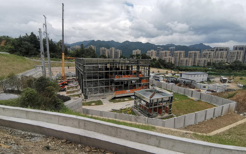 工程建设现场。杭州龙源电力有限公司供图