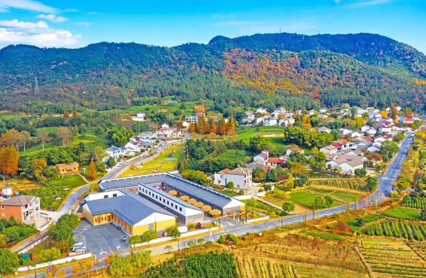 位於安吉縣蔓塘裡村的集中電炒茶點。吳夢璐攝