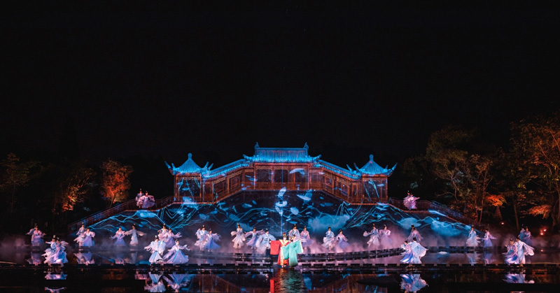《今夕共西溪》劇照。杭州西溪國家濕地公園供圖