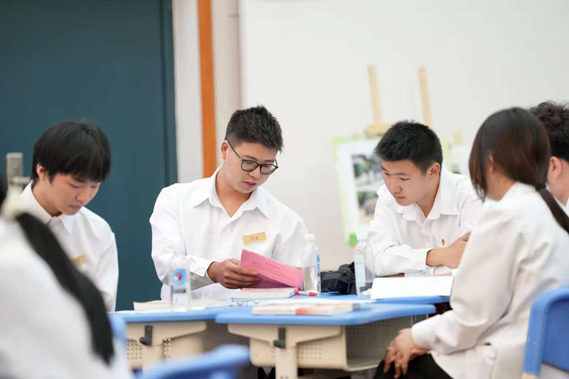 思政展示課現場。浙江開放大學臨平學院供圖