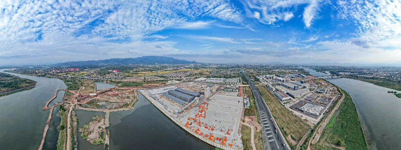 金華港婺城港區乾西作業區。徐帆攝