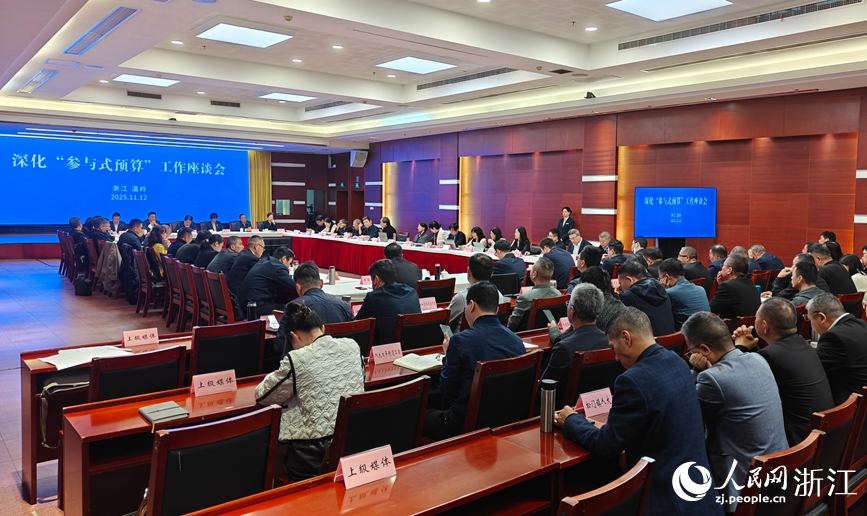 溫嶺舉行深化“參與式預算”工作座談會。人民網記者 張帆攝