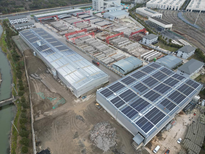 海寧市置業新材料有限公司分布式光伏發電站。中國石化浙江公司供圖
