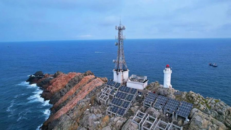 浙江移動海域覆蓋信號塔。浙江移動供圖