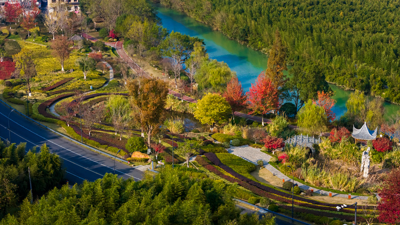 苕溪灣公園。余杭區交通運輸局供圖