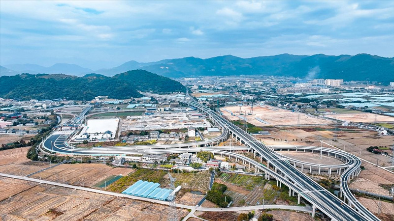 瑞苍高速麻步互通。浙高建公司供图
