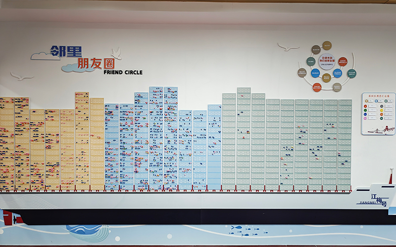 房態圖。梅山街道供圖