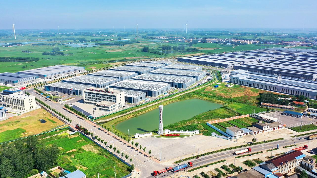 俯瞰定遠張橋輕紡產業園。受訪者供圖