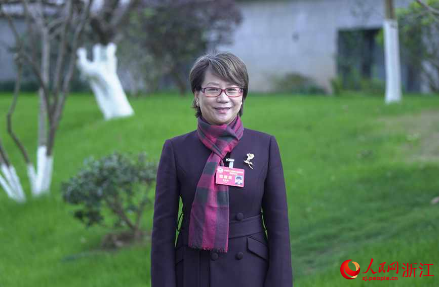 浙江省政协委员陈伟鹰。人民网记者 郭扬摄