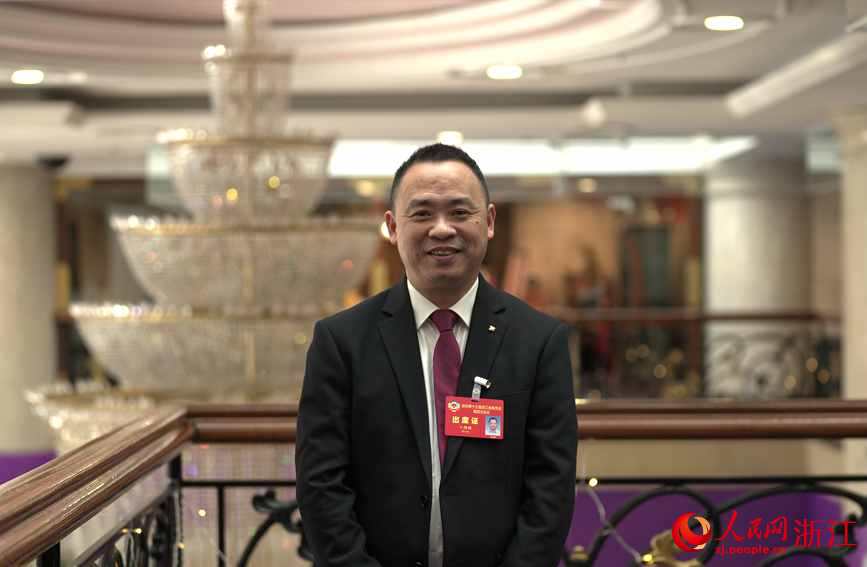 浙江省政協委員卜偉紹。人民網記者 郭揚攝