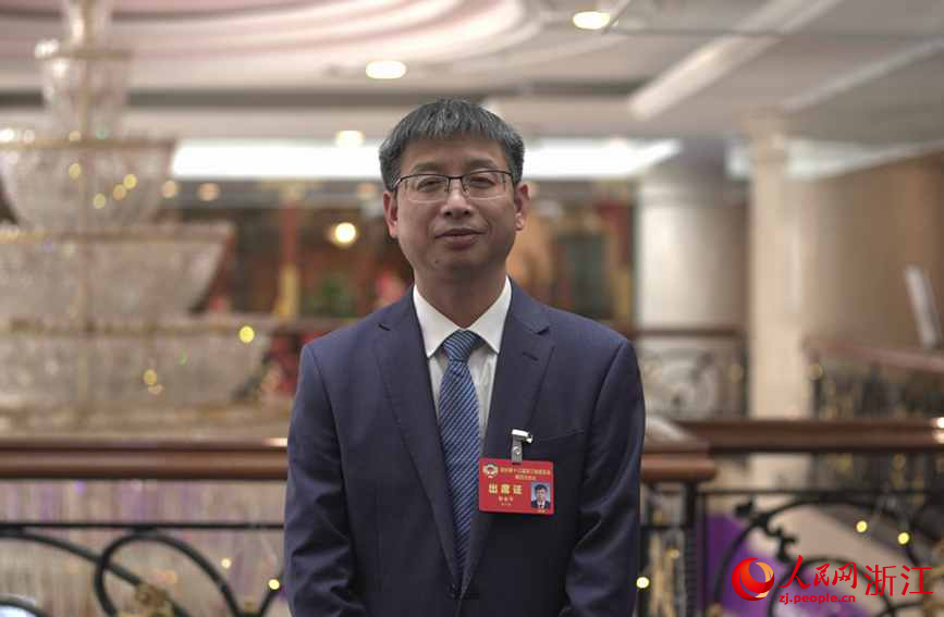 浙江省政协委员舒金平。人民网记者 郭扬摄