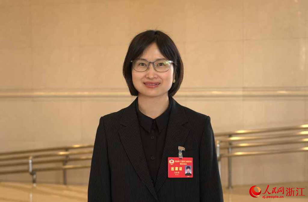 浙江省政協委員王學芳。人民網記者 郭揚攝