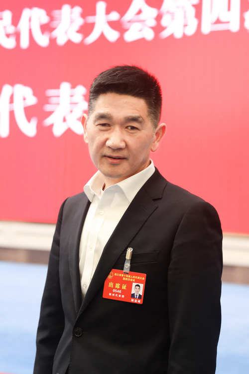 浙江省人大代表、衢州柯城區委書記胡益峰。受訪者供圖