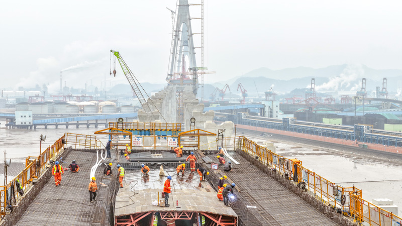 项目施工现场。浙交建设供图