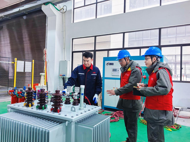 2月26日，國網樂清市供電公司員工到樂清岐頭工業園區黃華電氣有限公司變壓器生產廠區開展“一對一”上門服務。蔡玲玲攝