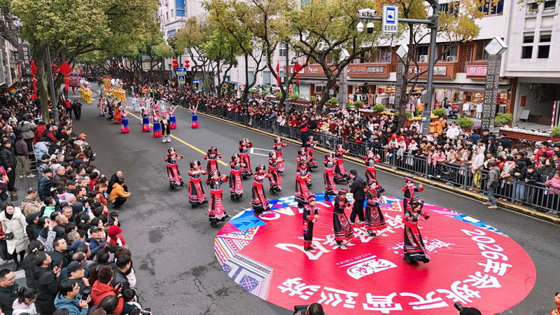 巡游活动现场。徐晨鸣摄