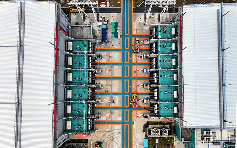 特高压钱塘江换流站检修工作正式开工。浙江电力供图