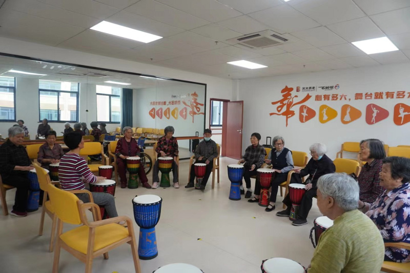 养老院内活动多。缙云县委宣传部供图