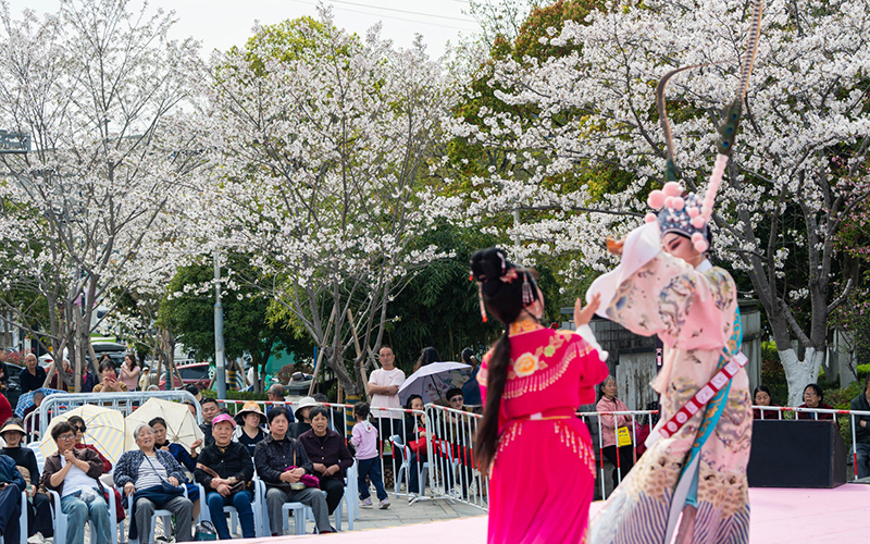 戏曲展演现场。宁海县委宣传部供图