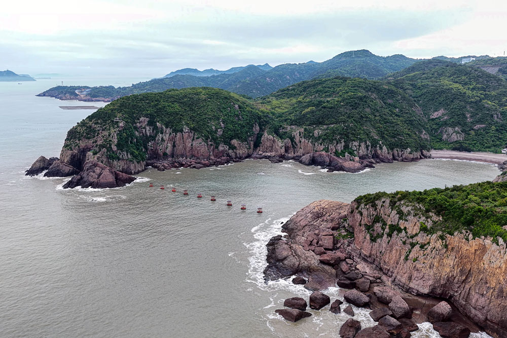 智能無網聲波海洋牧場。瞿子博攝