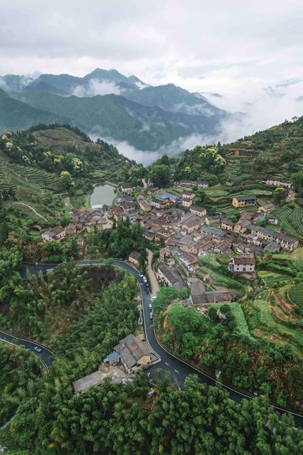 平田村航拍。丽水文广旅体局供图
