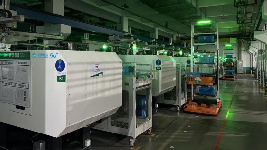 黑灯车间全流程无人化生产。浙江移动供图