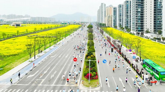 2026乐清半程马拉松现场。乐清市委宣传部供图